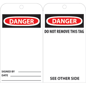 National Marker RPT30 Danger Tags, 25/Pk.