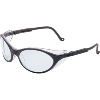 Sperian S1604 Uvex® Bandit Safety Glasses,Black, Gold Mirror