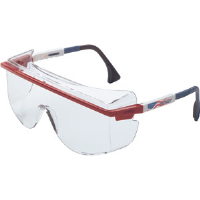 Sperian S2530C Uvex® Astro 3001 OTG Safety Glasses,RWB, Clear AF