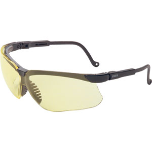 Sperian S3203 Uvex&reg; Genesis Safety Glasses,Black, Gold Mirror