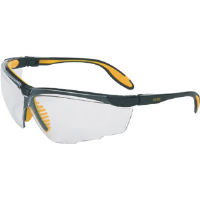 Sperian S3520 Uvex® Genesis X2 Safety Glasses,Blk/Yellow, Clear