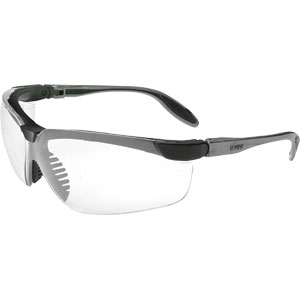 Sperian S3700X Uvex&reg; Genesis Safety Glasses,Pewter, Clear AF