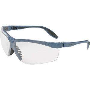 Sperian S3720X Uvex&reg; Genesis Safety Glasses,Blue/Gray, Clear AF