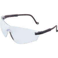 Sperian S4500 Uvex® Falcon Safety Eyewear,Black, Clear w/Ultra-dura
