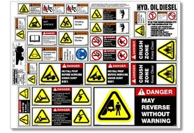 ARTSS Equipment Safety Decals, Articulated Truck Safety Sheet