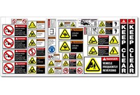 BHSS Equipment Safety Decals, Backhoe Safety Sheet