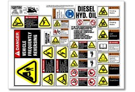 DOZSS Equipment Safety Decals, Dozer Safety Sheet