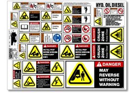 DUMPSS Equipment Safety Decals, Dump Truck Safety Sheet