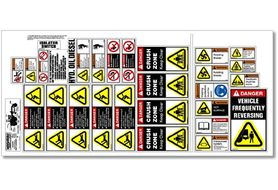 GRADSS Equipment Safety Decals, Grader Safety Sheet