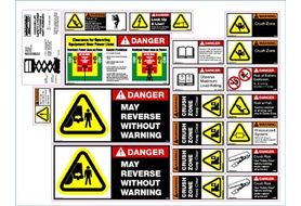 SCISSSS Equipment Safety Decals, Scissor Lift Safety Sheet