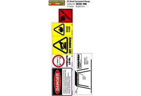 SESS04 Equipment Safety Decals, BBQ Cooker Safety Sheet