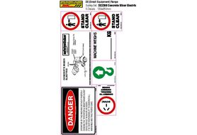 SESS08 Equipment Safety Decals, Concrete Mixer (Electric) Safety Sheet
