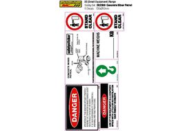 SESS09 Equipment Safety Decals, Concrete Mixer (Gasoline) Safety Sheet