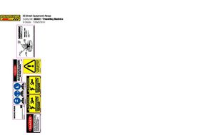 SESS11 Equipment Safety Decals, Trowelling Machine Safety Sheet
