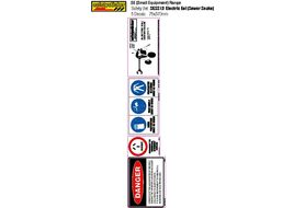 SESS13 Equipment Safety Decals, Electric Eel Sewer Snake Safety Sheet