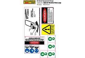 SESS18 Equipment Safety Decals, Vibration Plate Safety Sheet