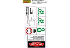 SESS23 Equipment Safety Decals, Mancooler Fan Safety Sheet