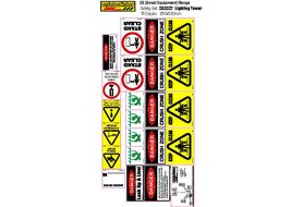 SESS27 Equipment Safety Decals, Light Tower Safety Sheet