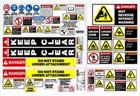 THSS Equipment Safety Decals, Telescopic Handler Safety Sheet