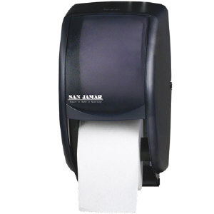 San Jamar R3500TBK Duett Standard Bath Tissue Dispenser