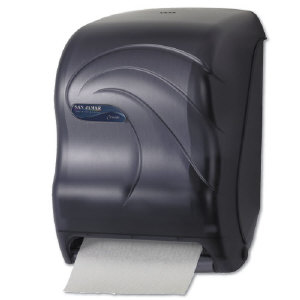 San Jamar T1390TBK Oceans&#174; Tear-N-Dry&#8482; Touchless Roll Towel Dispenser