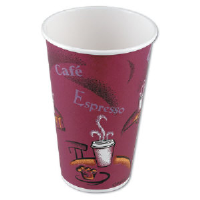 Solo Cup 316SI 16 Ounce Bistro Paper Hot Cups