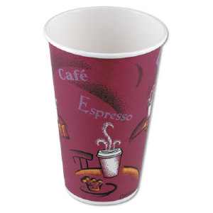Solo Cup 378SI 8 Ounce Bistro Paper Hot Cups