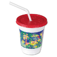 Solo Cup CC12C-J5145 Plastic Kid’s Cups, 12 Ounce, Jungle Design