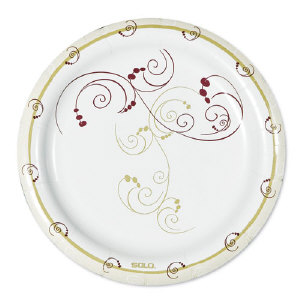 Solo Cup MP9SYM Symphony&#8482; Design Paper Plates, 8.5 Inch