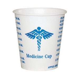 Solo Cup R3 Wax-Coated Paper Graduated Medicine Cups