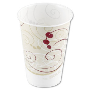 Solo Cup R7NSYM 7 Ounce Symphony™ Design Wax-Coated Paper Cold Cups Solo Cup R7NSYM 7 Ounce Symphony™ Design Wax-Coated Paper Cold Cups