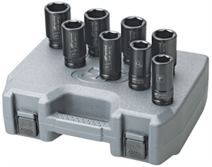 Ingersoll Rand SK6H8L 8 Pc. 3/4&#34; Dr. Deep SAE Impact Socket Set