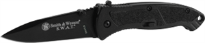 Smith & Wesson SWATLB 4.8" MAGIC Assist Knife, Black Smith & Wesson SWATLB 4.8" MAGIC Assist Knife, Black