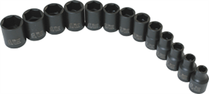 Sunex 3358 13 Pc. 3/8&#34; Standard Metric Socket Impact Set