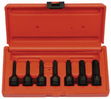 Sunex 3648 7 Pc. 3/8" Metric Hex Driver Impact Socket Set