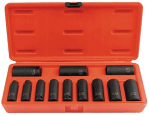 Sunex 3680 12 Pc. 3/8&#34; Deep SAE Impact Socket Set 