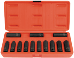 Sunex 3682 13 Pc. 3/8" Deep Metric Impact Socket Set