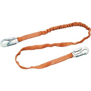 Sperian T5111/6FTAF Titan Tubular Shock-Absorbing Lanyard, 1-Leg