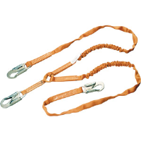 Sperian T5121/6FTAF Titan Tubular Shock-Absorbing Lanyard, 2-Leg