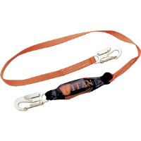 Sperian T6111/6FTAF Titan Pack-Type Lanyard,1-Leg,Snap Hook