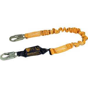 Sperian T6111SS/6FTAF Titan Stretch Pack-Type Shock-Absorbing Lanyard