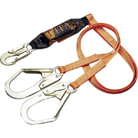 Sperian T6122/6FTAF Titan Pack-Type Lanyard,2-Leg,Rebar Hooks