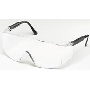 MCR Safety TC110 Tacoma&reg; Safety Glasses,Black Adjustable,Clear