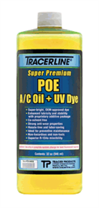 Tracer Products TD100EQ POE A/C Oil with UV Dye, 32 Oz.