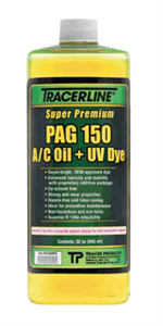 Tracer Products TD150PQ PAG 150 A/C Oil with UV Dye, 32 Oz.