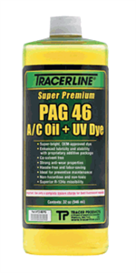 Tracer Products TD46PQ PAG 46 A/C Oil with UV Dye, 32 Oz.