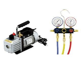 FJC Inc. TEDA6 Vacuum Pump &amp; Manifold Combo