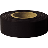 Presco TFBK Taffeta Roll Flagging, Black, 1-3/16" x 300', 12/Case