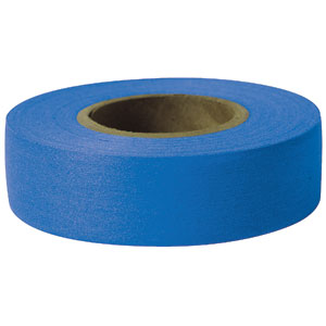 Presco TFB Taffeta Roll Flagging, Blue, 1-3/16&#34; x 300&#39;, 12/Case