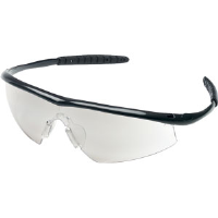 MCR Safety TM119 Tremor® Protective Glasses,Onyx Frame,I/O Clear Mirror